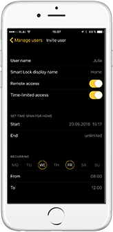 Nuki App Screen